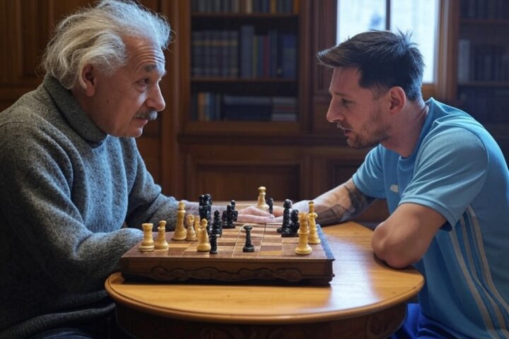Albert Einstein Lionel Messi
